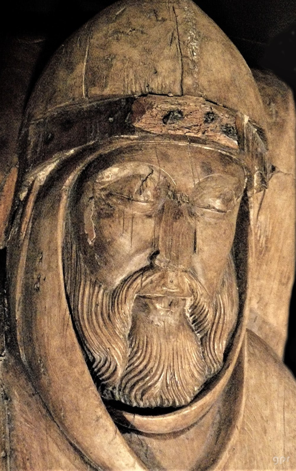 Sepulcro, talla de madera